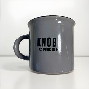 Knob Creek Kentucky Bourbon Whiskey campfire-style mug Gray & Black